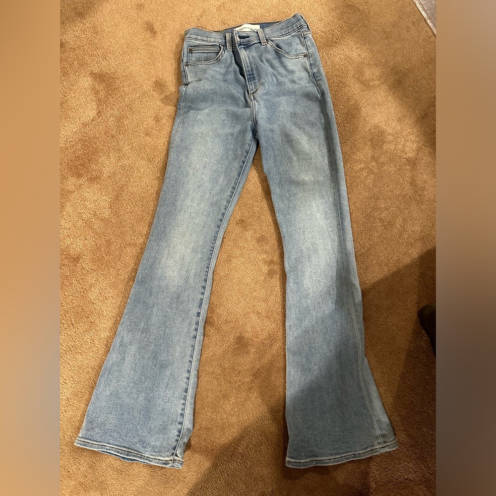 Denim Forum The Bettie High Rise Flare Jeans